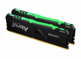 KINGSTON 16GB 3600MT/s DDR4 CL17 DIMM (Kit of 2) FURY Beast RGB