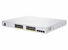 Cisco switch CBS350-24FP-4G-UK (24xGbE,4xSFP,24xPoE+,370W) - REFRESH