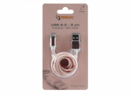 SBOX IPH7-RG Apple Lightning/USB-A růž/zlat 1,5m