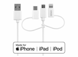 DELTACO IPLH-441, Kabel USB 2.0/C,Mic,Lig