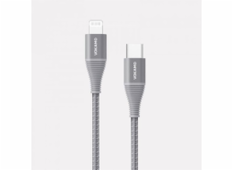 VOKAMO, Kabel, USB Type C/Lightning, 1,2m, šedý