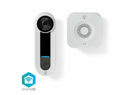 Nedis WIFICDP40CWT - Wi-Fi Smart Domovní Video Telefon | Cloud/ microSD / Onvif | IP65 | snímač pohybu | Bílá