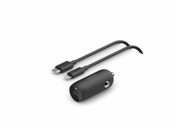 Belkin BOOSTCHARGE™ 30W USB-C Power Delivery PPS nabíječka do auta + 1m USB-C na lightning kabel, černá