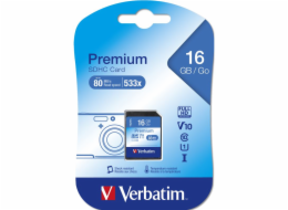 VERBATIM Premium SDHC 16GB UHS-I V10 U1