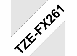 Brother - TZe-FX261, bílá / černá, 36 mm,  s flexibilní páskou