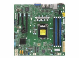 SUPERMICRO MB 1xLGA1151 (Xeon E3-21xx,i3), C242, 4xDDR4, 6xSATA3, M.2, 3xPCIe3.0 (x8, 2 x4), VGA, 2x LAN, IPMI