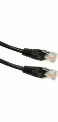 Kabel Patchcord miedziany kat. 6 RJ45 UTP 3m czarny