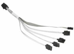 SUPERMICRO Internal MiniSAS HD (SFF-8643) to 4x SATA 20/20/20/20cm Cable with sideband
