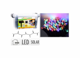 Světelný řetěz solární  multicolor 400 LED / 24 m KO-DX9520020