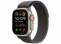 Apple Watch Ultra 2/49mm/Titan/Sport Band/Blue-Black Trail/-S/M