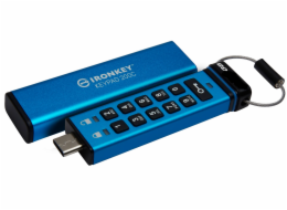 Kingston Ironkey Keypad 200C/8GB/USB 3.0/USB-C/Modrá