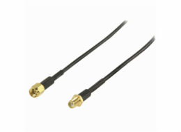 Nedis CSGL02010BK30 - Anténní Kabel | SMA Zástrčka - SMA Zásuvka | 3 m | Černá barva