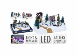HOMESTYLING Vánoční ozdoby scéna LED osvětlení KO-ACJ000170