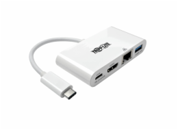 Mini dokovací stanice USB-C / HDMI, USB 3.0, GbE, 60W nabíjení, HDCP, bílá