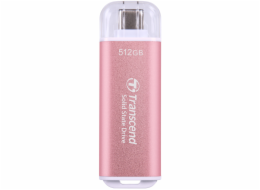 Transcend ESD300P 512GB, TS512GESD300P Transcend ESD300P 512GB, External SSD, USB 10Gbps, Type C