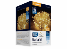 COLORWAY&nbsp;LED&nbsp;řetěz&nbsp;vnitřní&nbsp;200&nbsp;LED&nbsp;délka&nbsp;20m&nbsp;teplá&nbsp;bílá&nbsp;8&nbsp;funkcí&nbsp;napájení&nbsp;USB&nbsp;COLORWAY&nbsp;LED&nbsp;řetěz/&nbsp;vnitřní&nbsp;/&nbsp;200&nbsp;LED&nbsp;/&nbsp;délka&nbsp;20m&nbsp;/&nbsp;teplá&nbsp;bílá/&nbsp;8&nbsp;funkcí/&nbsp;napájení&nbsp;USB