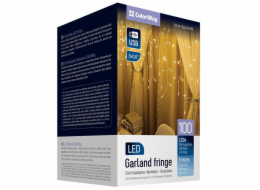 COLORWAY LED girlanda/ IP20 / 100 LED / délka 3m x 0,6m / teplá bílá/ napájení USB