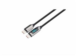 Solight USB-C kabel s displejem, USB-C konektor - USB-C konektor, 100W, 2m - SSC1802