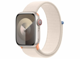 Hodinky Apple Watch Series 9 GPS + Cellular, 41mm Starlight Aluminium Case with Starlight Sport Loop