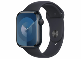 Apple Watch Series 9 41mm Temně inkoustový hliník s temně inkoustovým sportovním řemínkem M/L