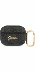 Guess 4G Script PC/PU Pouzdro pro Airpods Pro Grey Nové