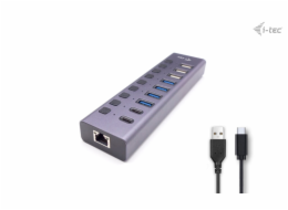 i-tec USB 3.0/USB-C Charging HUB 9port LAN + Power Adapter 60W