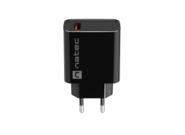 Universální nabíječka Natec RIBERA 18W 1X USB-A, černá