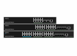 Grandstream GWN7812P L3 Managed Network PoE Switch  16 portů / 4 SFP+, VLAN, DHCP, Stacking