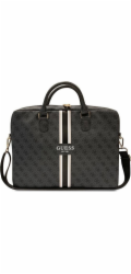Guess PU 4G Printed Stripes Computer Bag 15/16" Black Guess Computer bag je perfektní taška pro notebook s úhlopříčkou displeje 15-16"