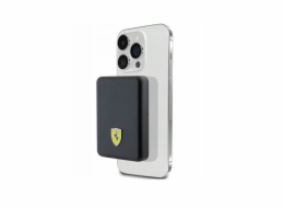 Ferrari Powerbank FEPB5MNCAK 15W 5000mAh Powerbanka s Qi indukčním nabíjením Ferrari Power Metal Logo 15W