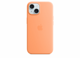 Apple Silikonové s MagSafe iPhone 15, sorbetově oranžová MT0W3ZM/A iPhone 15 Silicone Case with MS - Orange Sorbet