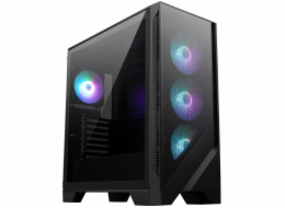 MSI skříň MAG FORGE 320R AIRFLOW/ bez zdroje/ levé temperované sklo/ 4x 120 mm A-RGB fan/ 2x USB3.2/ černá