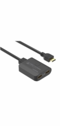 PremiumCord khsplit2h PremiumCord HDMI 2.0 Mini Splitter 1-2 Pigtail 4Kx2K@60Hz HDCP2.2 Downscaler