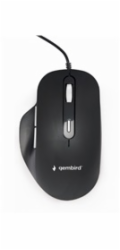 GEMBIRD myš MUS-6B-02, drátová, optická, USB, podsvícená, černá