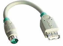 Lindy USB - PS/2 USB adaptér, 15 cm (70002)