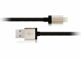 Luxa2 USB kabel MFi Lightning kabel 1m hliník černá+zlatá (PO-APP-ALL1CP-00)