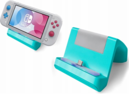 Nabíjecí stanice MARIGames 2v1 pro Nintendo Switch Lite tyrkysová (SB5214)