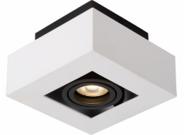 Stropní svítidlo Italux Přisazená bílá krychlová lampa Italux Casemiro IT8001S1-WH/BK