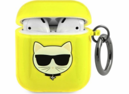 Karl Lagerfeld Karl Lagerfeld KLA2UCHFY kryt Apple AirPods žlutá/žlutá Choupette