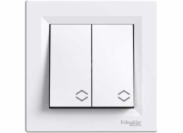 Schneider Electric ASFORA Dvojitý schodišťový konektor se šroubovacími svorkami bílý (EPH0600321)