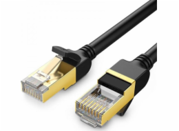 Ugreen UGREEN NW107 Ethernet RJ45 kulatý síťový kabel, Cat.7, STP, 2m (černý)