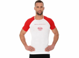 Brubeck pánské tričko 3D Husar PRO s krátkým rukávem, bílé a červené, XXL (SS12070)