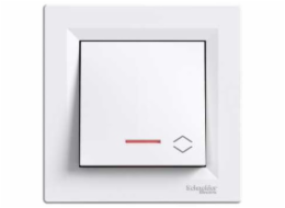 Schneider Electric schodišťový spínač s osvětlením, šroubovací svorky, bílý - EPH1500321