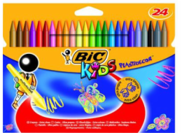 Bic BIC KIDS PLASTIDECOR CRAYONS BOX 24 KS - 829772