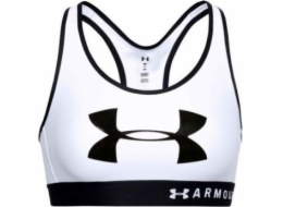 Grafická podprsenka Under Armour Under Armour Mid Keyhole 1344333-100 bílá XS