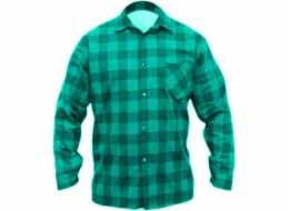 Dedra zelená flanelová košile, velikost XXXL, 100% bavlna (BH51F4-XXXL)