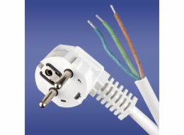 Elektro-Plast Propojovací kabel s úhlovou zástrčkou, bílý, 3 x 1,5 mm, 5 m (51.939)