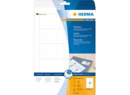 Herma Labels InkPrint 8840, A4, 83,8 x 50,8 mm, matný bílý papír, 250 ks, zaoblené rohy (8840)