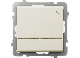 Ospel Single Sonata 16AX IP20 ecru schodišťový spínač (LP-3R/m/27)