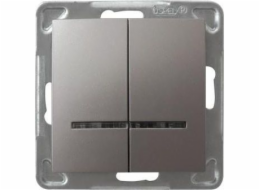 Ospel Impresja s podsvícením, titan (LP-2YS/m/23)